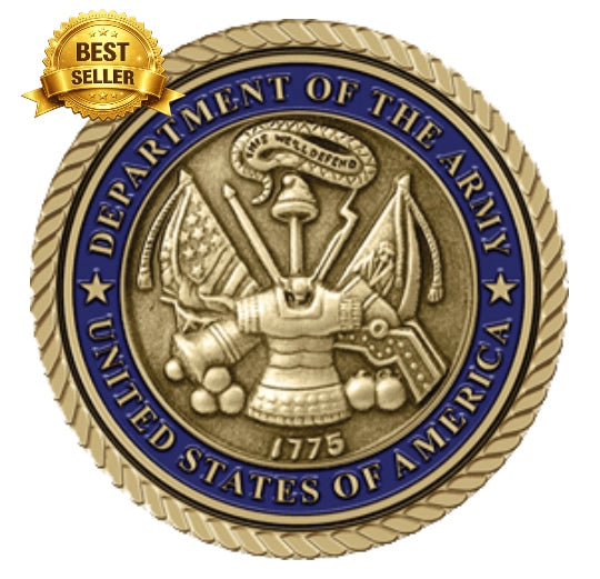 Army Traditional Seal - 3D Bronze Medallion