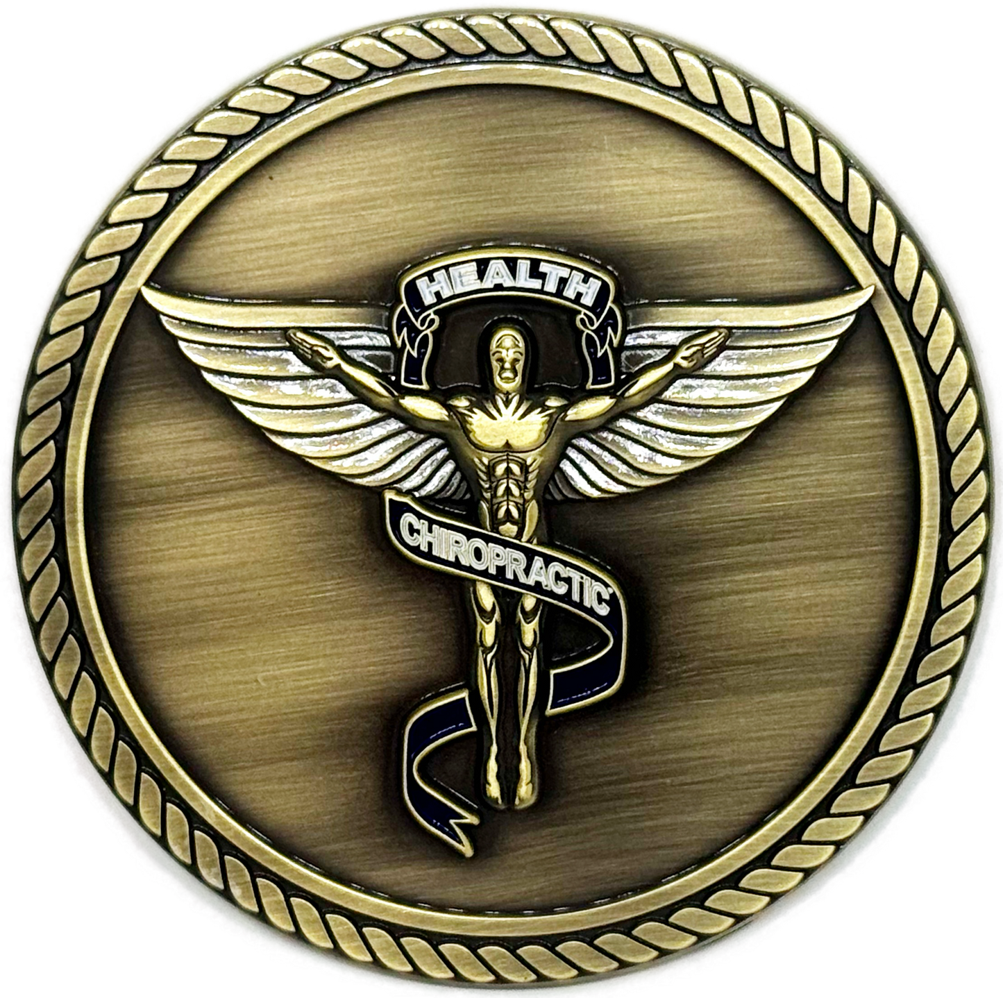 Chiropractic Health - 3D Heavy Bronze Medallion