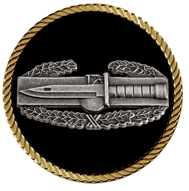 Combat Action - 3D Bronze Medallion -Available in 2"