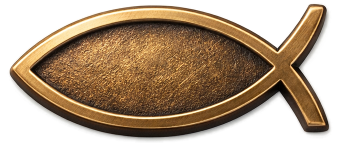 Ichthys Christian Fish Medallion Basic - Ready To Mint