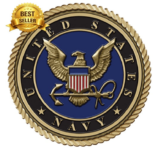 Navy Crest - 3D Bronze Medallion