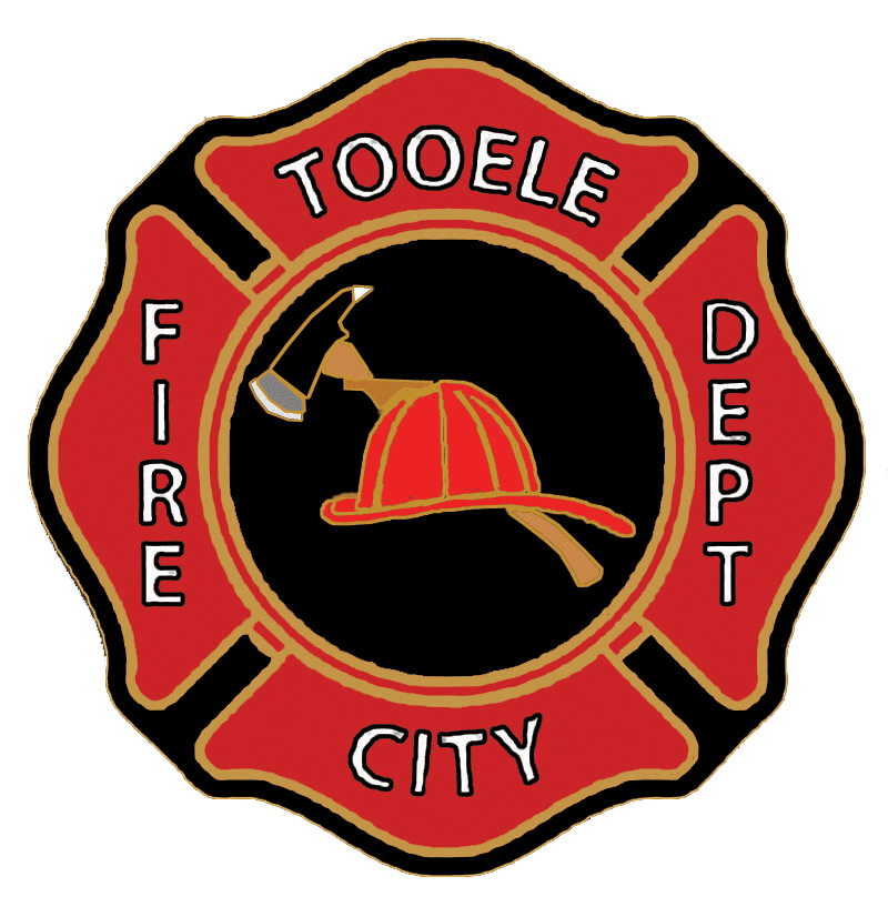 A fire department logo with the words " tooele fire dept."