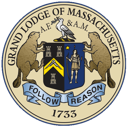 A seal of the grand lodge of massachusetts