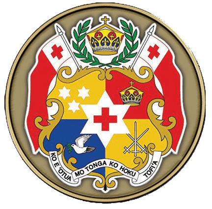 A picture of the coat of arms of tonga.