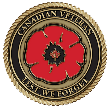 A canadian veteran lest we forget medal