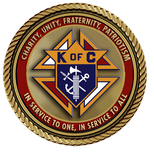 A picture of the knights of columbus logo.