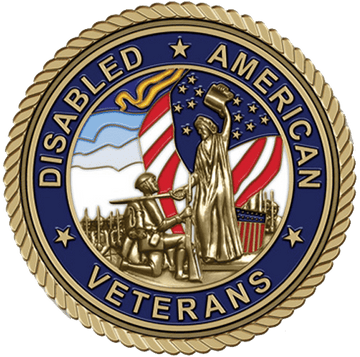 A picture of the disabled american veterans seal.