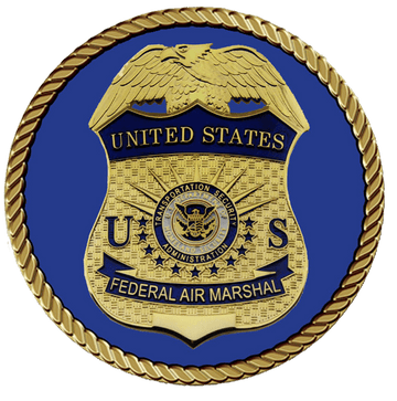 A picture of the united states federal air marshal badge.