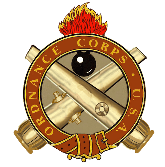 A picture of the ordnance corps crest.