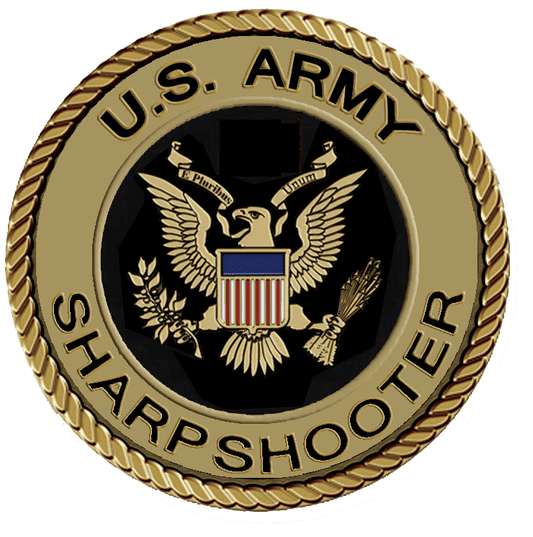 A picture of the us army sharpshooter logo.
