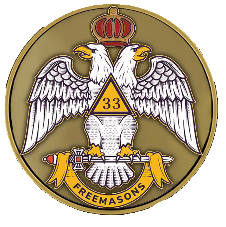 A picture of the freemasons emblem.