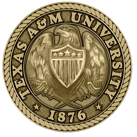 A gold seal of texas am university