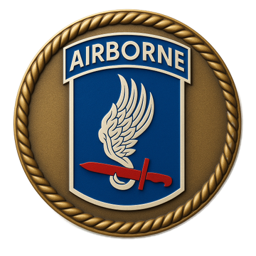 173rd Airborne Brigade - 3D Heavy Bronze High Relief Custom Ready Medallion Design