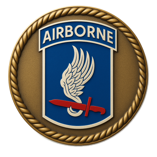 173rd Airborne Brigade - 3D Heavy Bronze High Relief Custom Ready Medallion Design