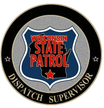 Wisconsin State Patrol Dispatch Supervisor - 3D Heavy Bronze Medallion