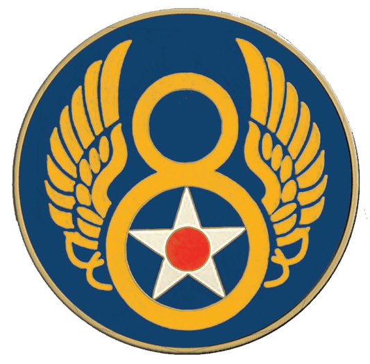 A picture of the 8 th air force insignia.