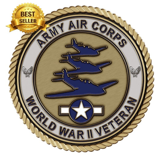 Army Air Corps World War II Veteran - 3D Bronze Medallion