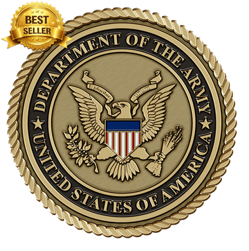 Army Crest TRADITIONAL - 3D Bronze Medallion Popular Version