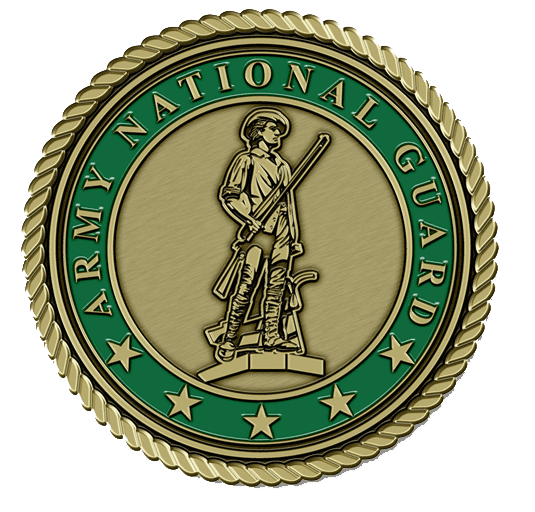 A picture of the army national guard logo.