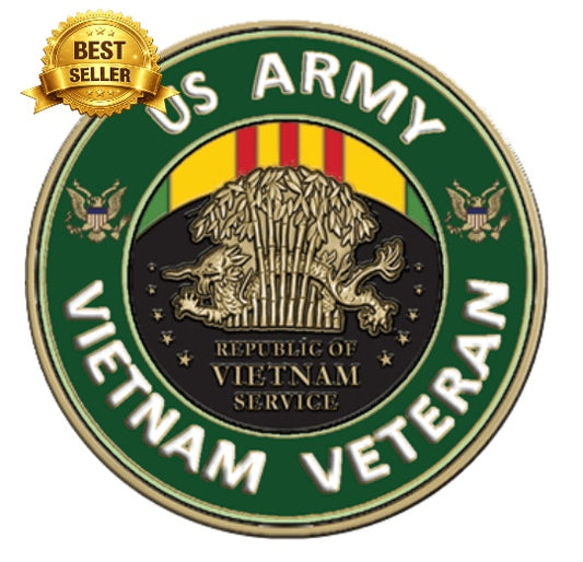 Army Vietnam Veteran - 3D Bronze Medallion