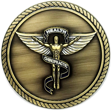Chiropractic Health - 3D Heavy Bronze Medallion