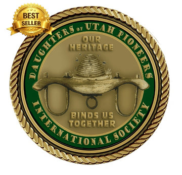 Daughters of Utah Pioneers (DUP) - 3D Bronze Medallion