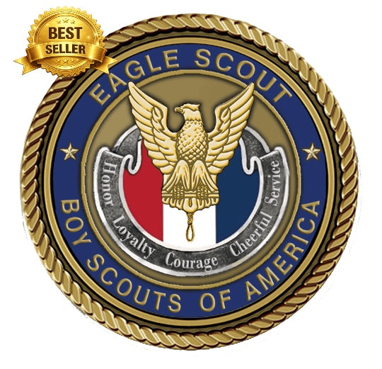 Eagle Scout - 3D Bronze Medallion -Available in 2,3,4"