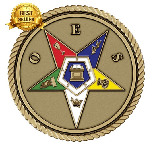 Eastern Star 3D Bronze Medallion -Available in 2,3,4"