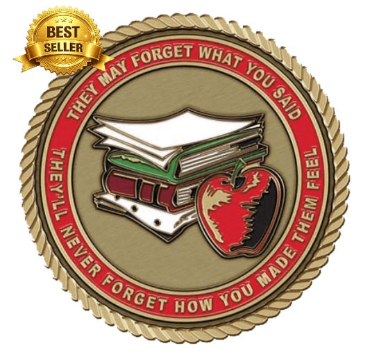 Education Teacher - 3D Bronze Medallion -Available in 2,3,4"