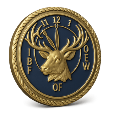 Elks Lodge V2 with IBF of OEW - 3D Bronze Medallion