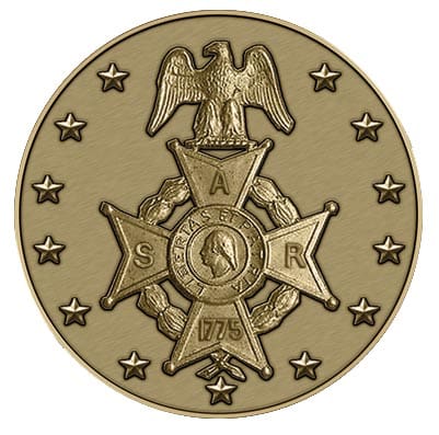 Son's of the American Revolution - 3D Bronze Commemorative Medallion -Available in 2,4"
