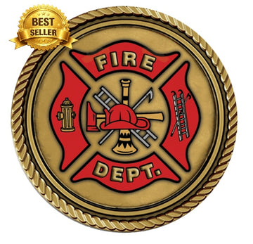 Fire Department; Generic - 3D Bronze Medallion