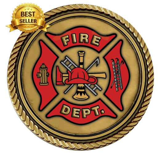 Fire Department; Generic - 3D Bronze Medallion