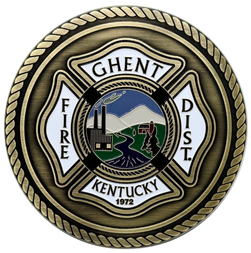 Ghent Fire District Kentucky Medallion – Honoring Service Since 1972