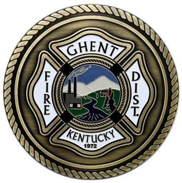 Ghent Fire District Kentucky Medallion – Honoring Service Since 1972
