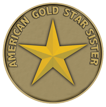 A gold star is on the front of a green background.