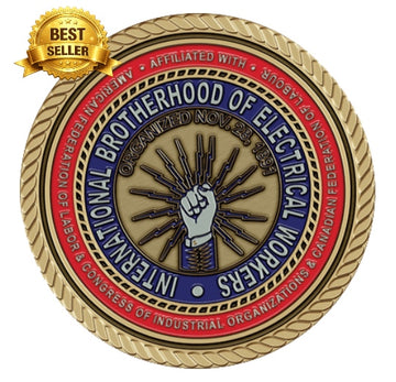 International Brotherhood of Electrical Workers - 3D Bronze Medallion