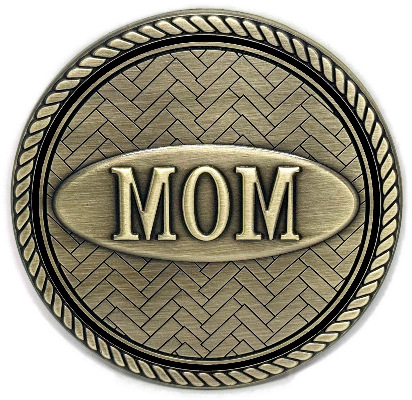 Mom - 3D Bronze Medallion