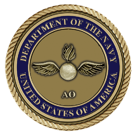 U.S. Navy Department emblem with wings.