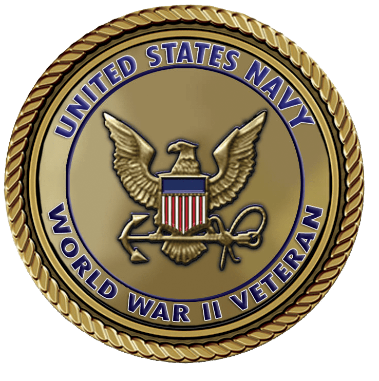 U.S. Navy World War II veteran emblem.