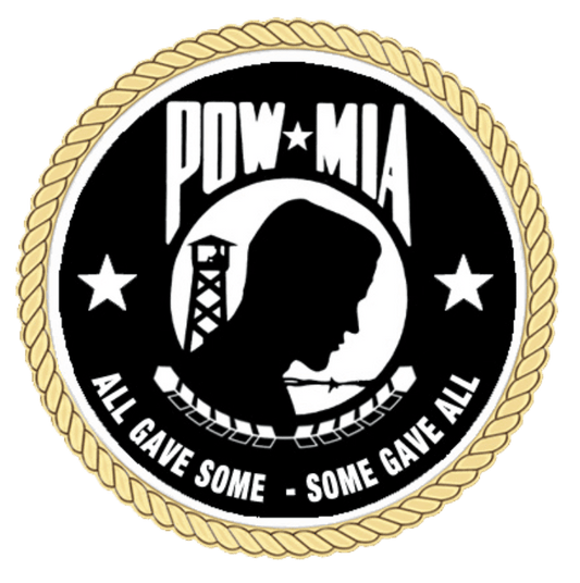 POW-MIA symbol with "All Gave Some" text.