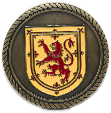 Royal Banner of Scotland - 3D Heavy Bronze Medallion