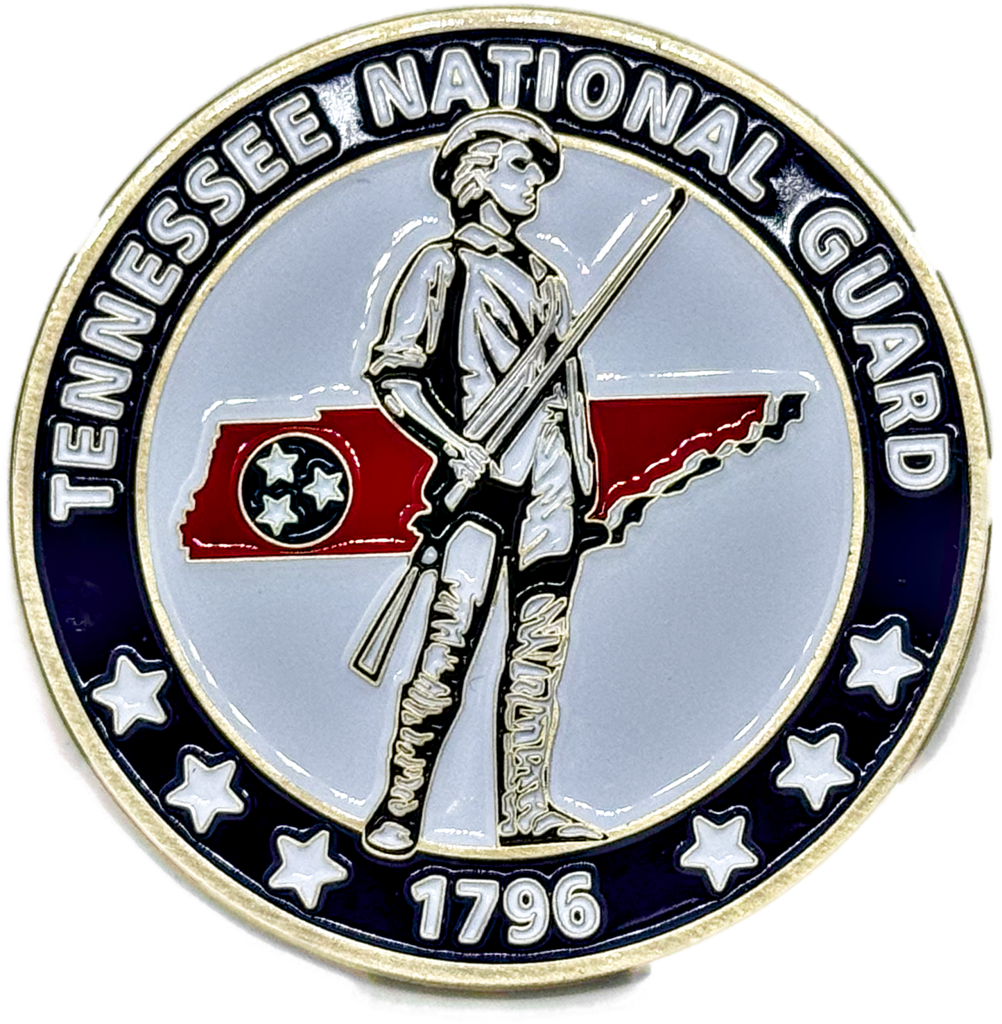 Tennessee National Guard - 3D Heavy Bronze Medallion