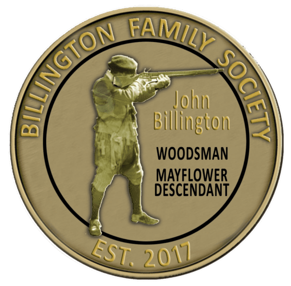 A gold coin with the name of john billington