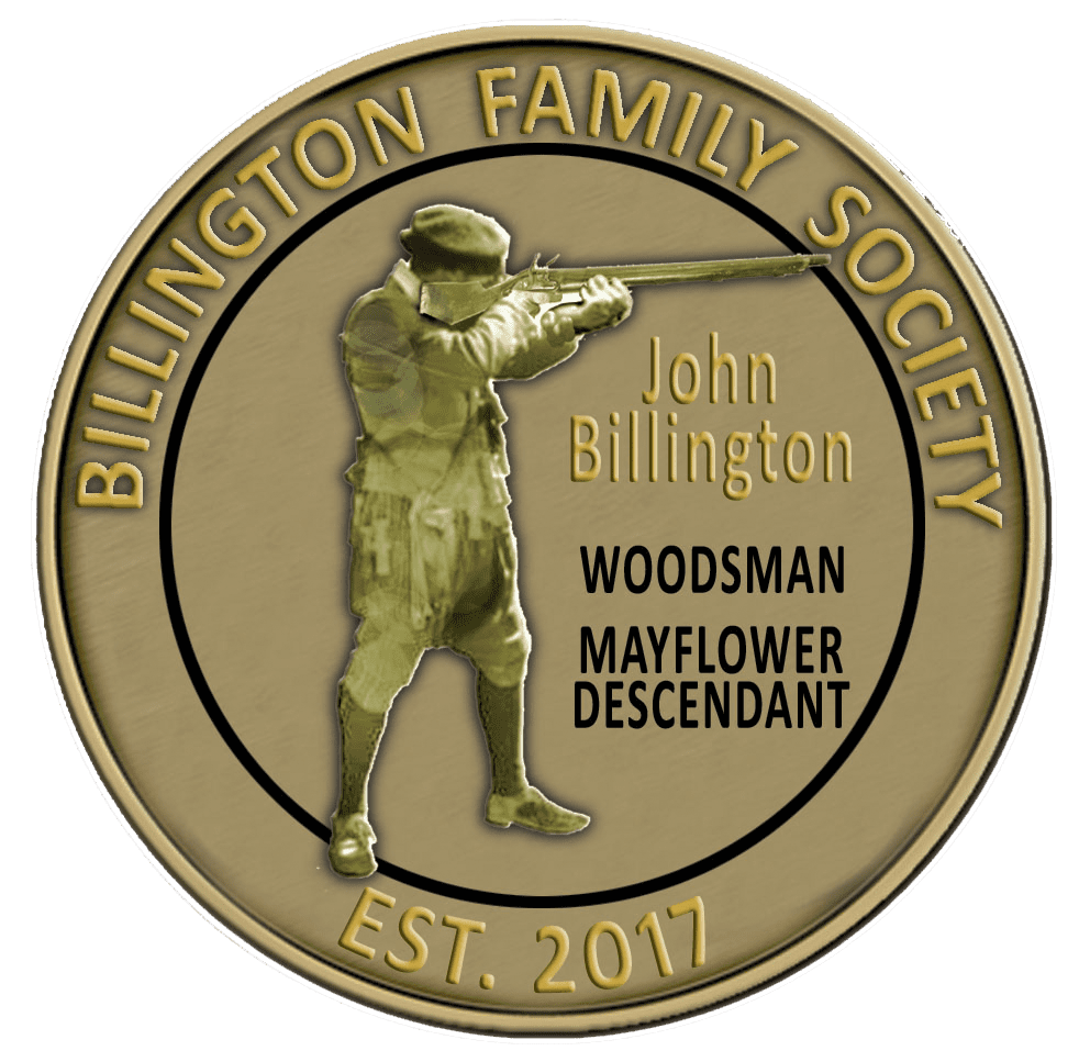 A gold coin with the name of john billington