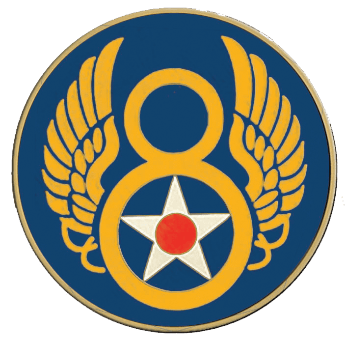 A picture of the 8 th air force insignia.