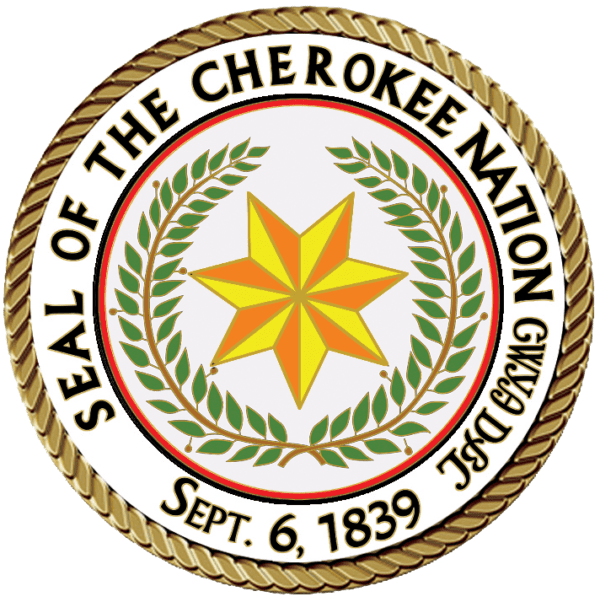 A seal of the cherokee nation