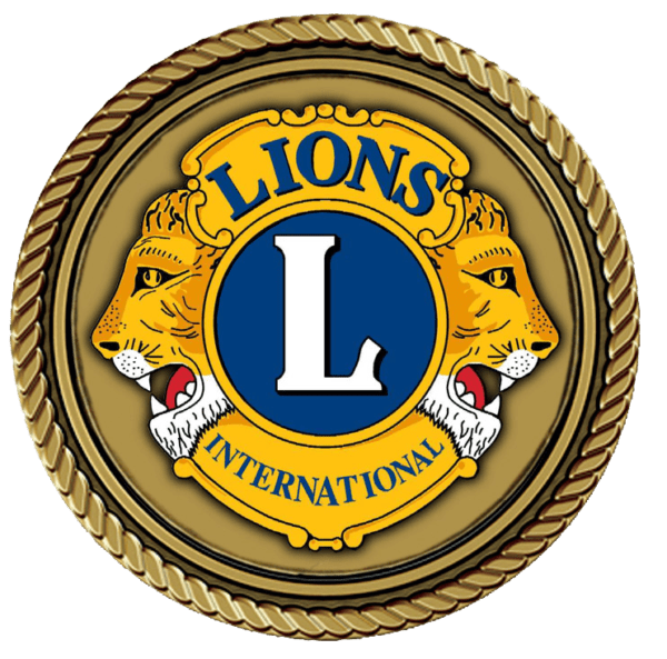 A picture of the lions club logo.