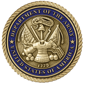 A picture of the department of the army seal.