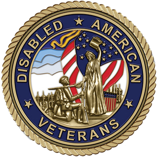 A picture of the disabled american veterans seal.